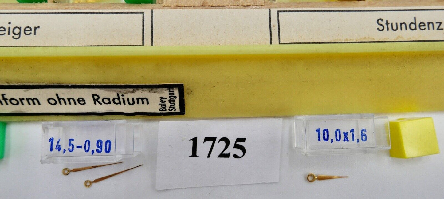 Konvolut Minuten Stunden Zeiger NEU BOLEY ( NOS ) Lanzenform ohne Radium - Antikhandel-Stuttgart