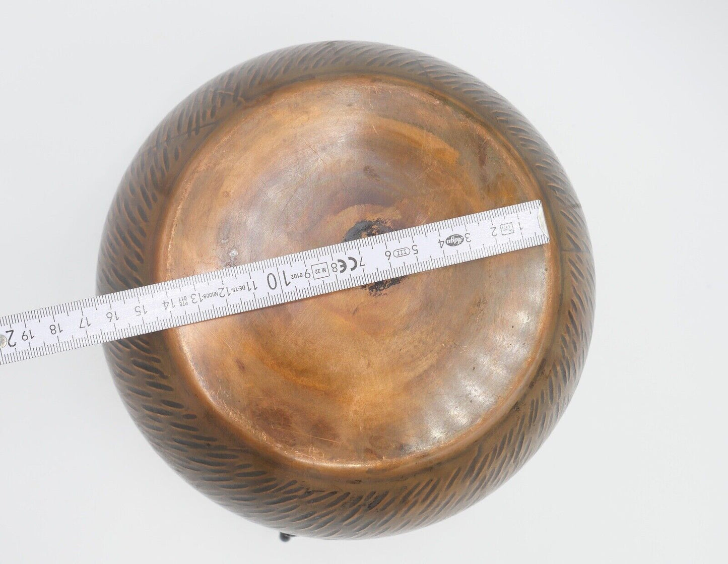 Wagner West Germany Kupfer Blumentopf Hängetopf Topf Kübel mit Henkel - Antikhandel-Stuttgart