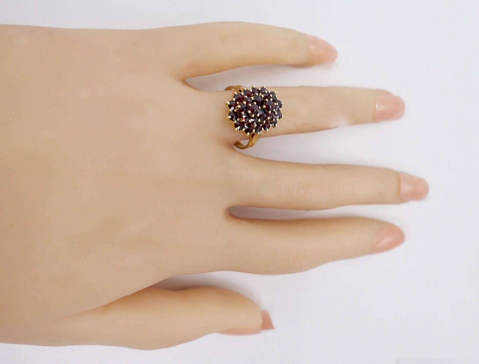 1980er Jahre Ring Böhmen Grant Gold 585 14K - Antikhandel-Stuttgart