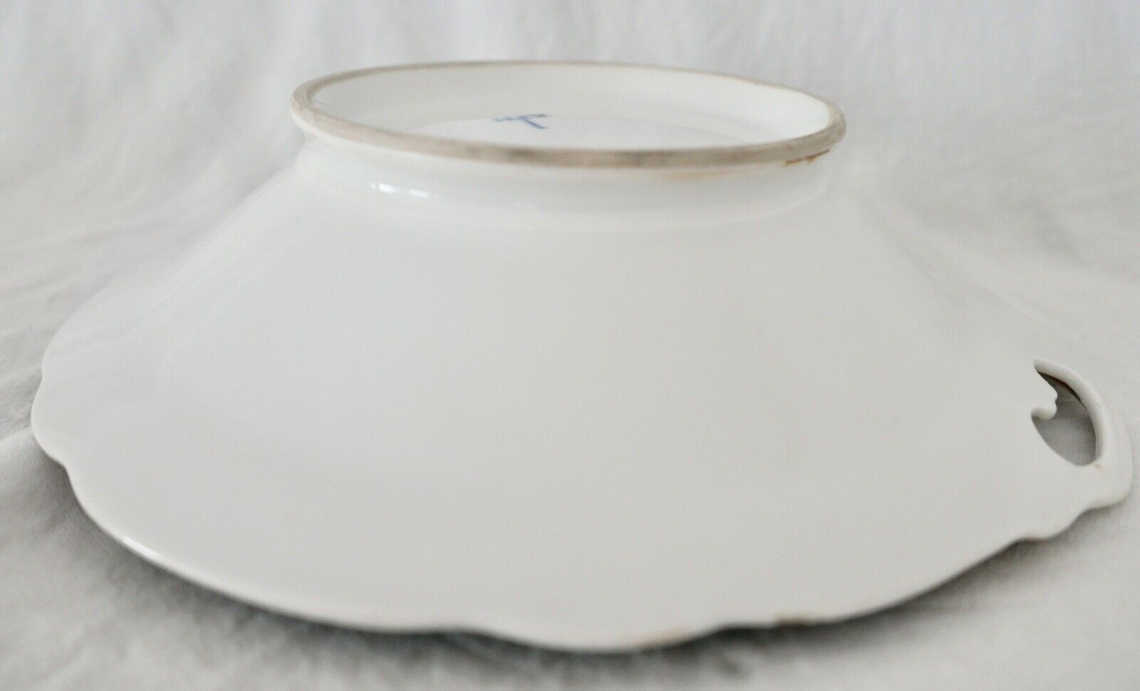 Antike " KPM Krister " Porzellan Schale / Teller Ø 28 cm 1837-1844 Goldrand - Antikhandel-Stuttgart