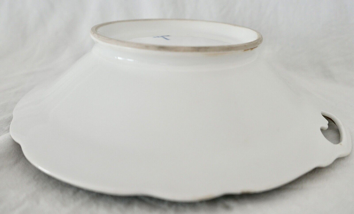 Antike " KPM Krister " Porzellan Schale / Teller Ø 28 cm 1837-1844 Goldrand - Antikhandel-Stuttgart