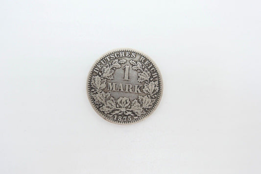1 Mark Deutsches Reich 1875 A Jäger J.9 VZ-STG vorzüglich - Stempelglanz Silber - Antikhandel-Stuttgart