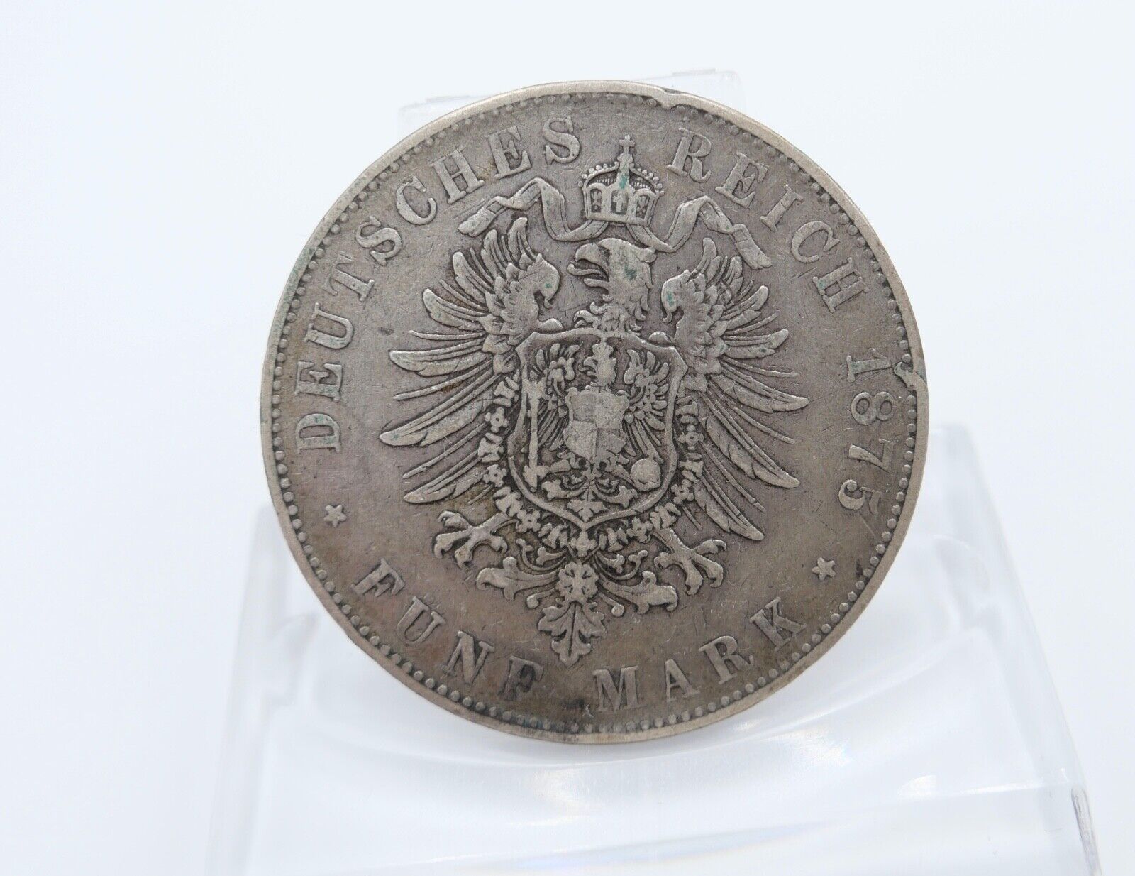 5 Mark 1875 G Jäger J.27 Baden Großherzog Friedrich I. s-ss schön - sehr schön - Antikhandel-Stuttgart