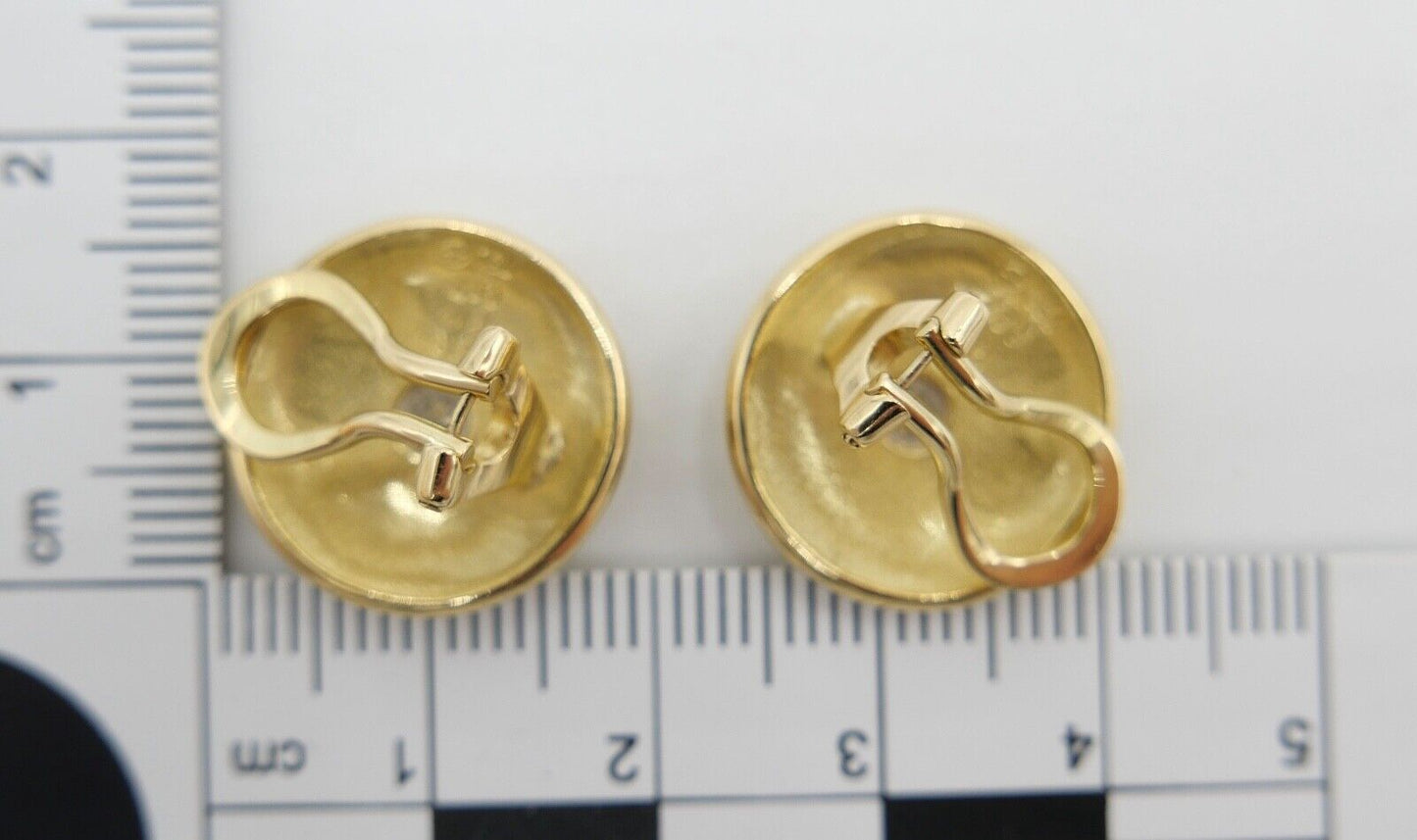 Ohrclips Ohrringe 750 18K Gold Brillanten 0,24 Ct Lupenrein ( aus einem Set ) - Antikhandel-Stuttgart