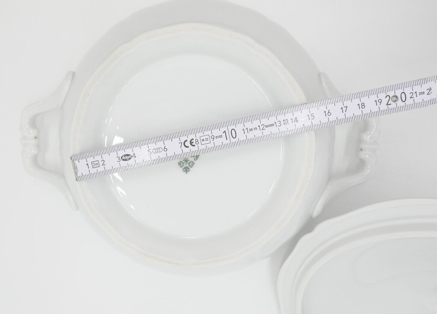 Porzellan Suppenterrine Rosenthal Chippendale Weiß - Antikhandel-Stuttgart