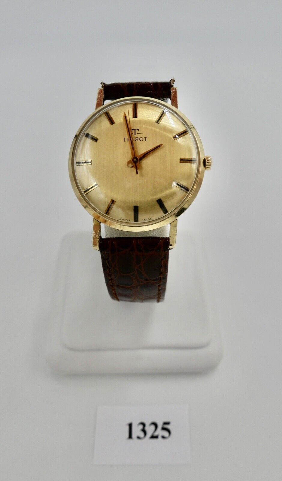 Tissot 585 14K Gold Herenuhr 1960er Handaufzug Cal. 781-1 Ref. 6391 NEUwertig - Antikhandel-Stuttgart