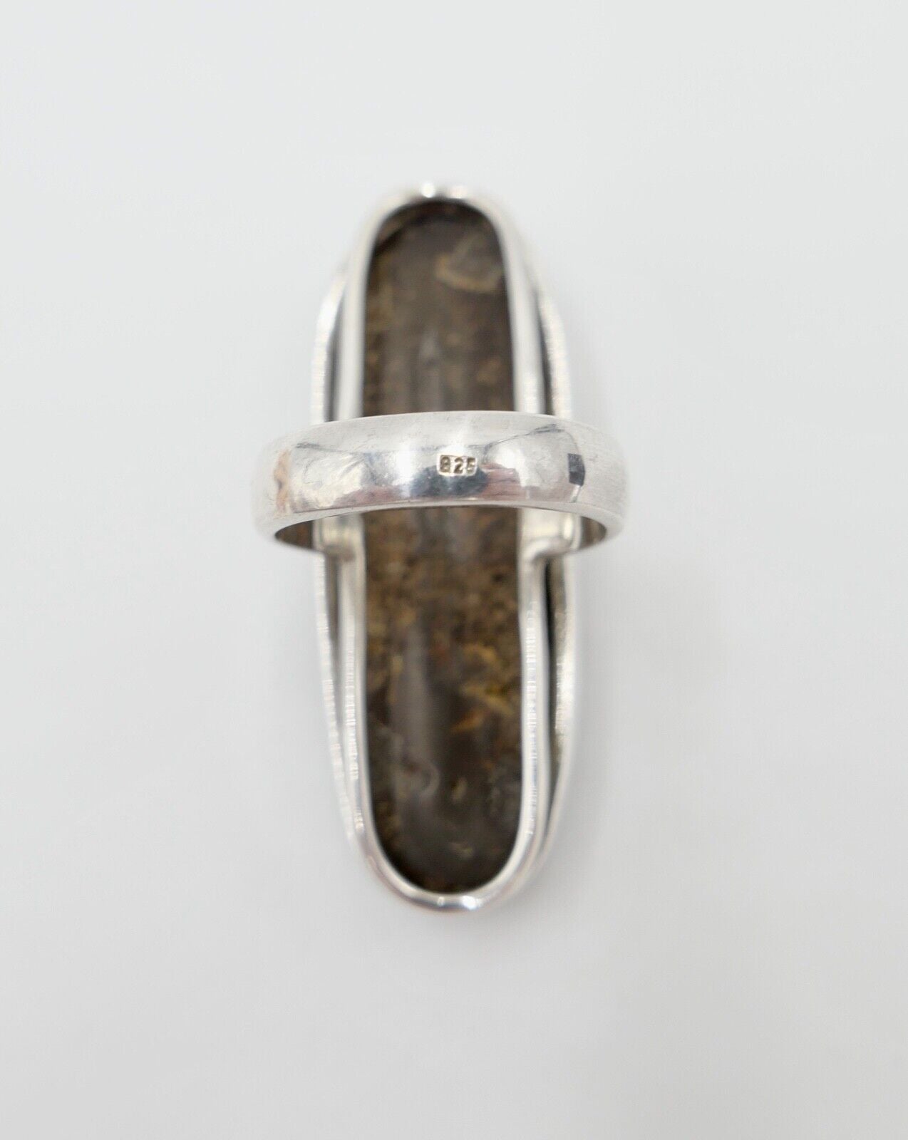 Bernstein Designer Ring Gr. 57 Silber 925 - Antikhandel-Stuttgart