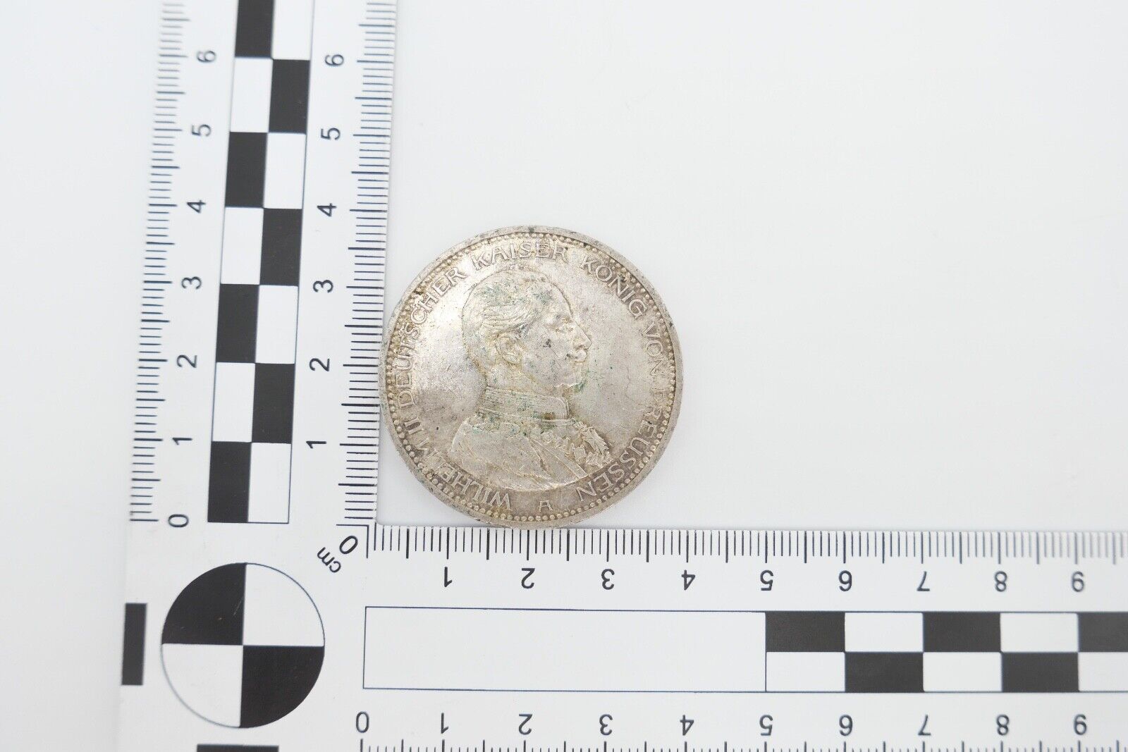 5 Mark 1913 A J.114 PREUSSEN KAISER WILHELM IN UNIFORM Silber 900 - Antikhandel-Stuttgart