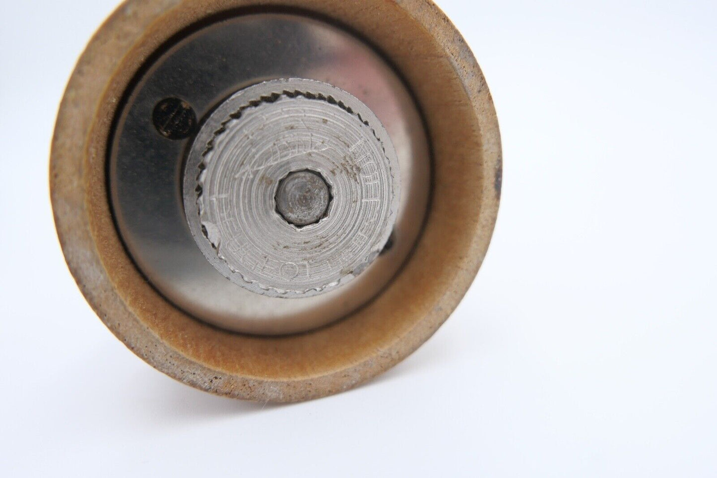 60er Jahre Christofle Pfeffermühle Frankreich versilbert Holz - Antikhandel-Stuttgart