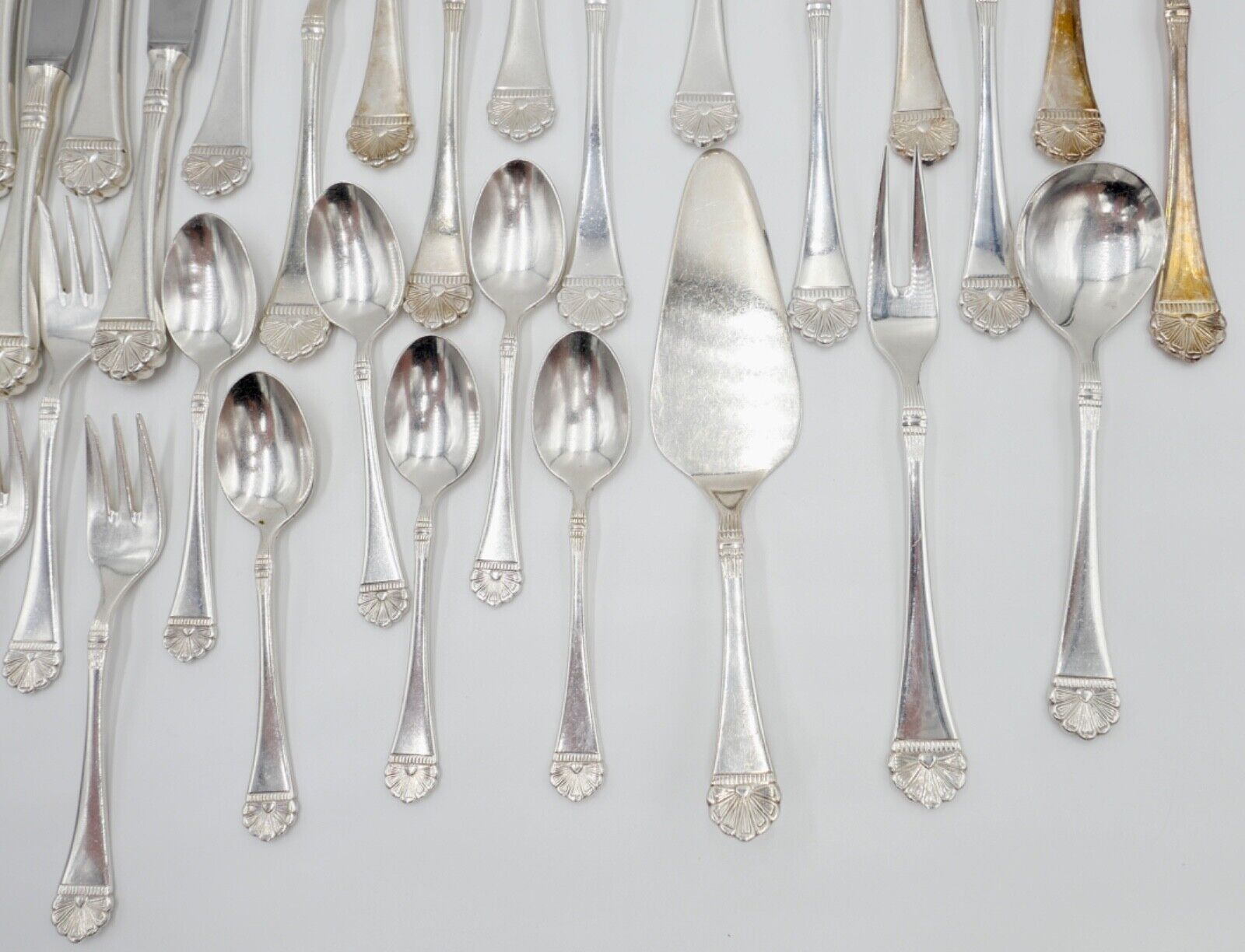 36 Tlg 100 FÜRST FÜROSIL 18/8 Besteck Set Gabel Löffel Messer 100er versilbert - Antikhandel-Stuttgart