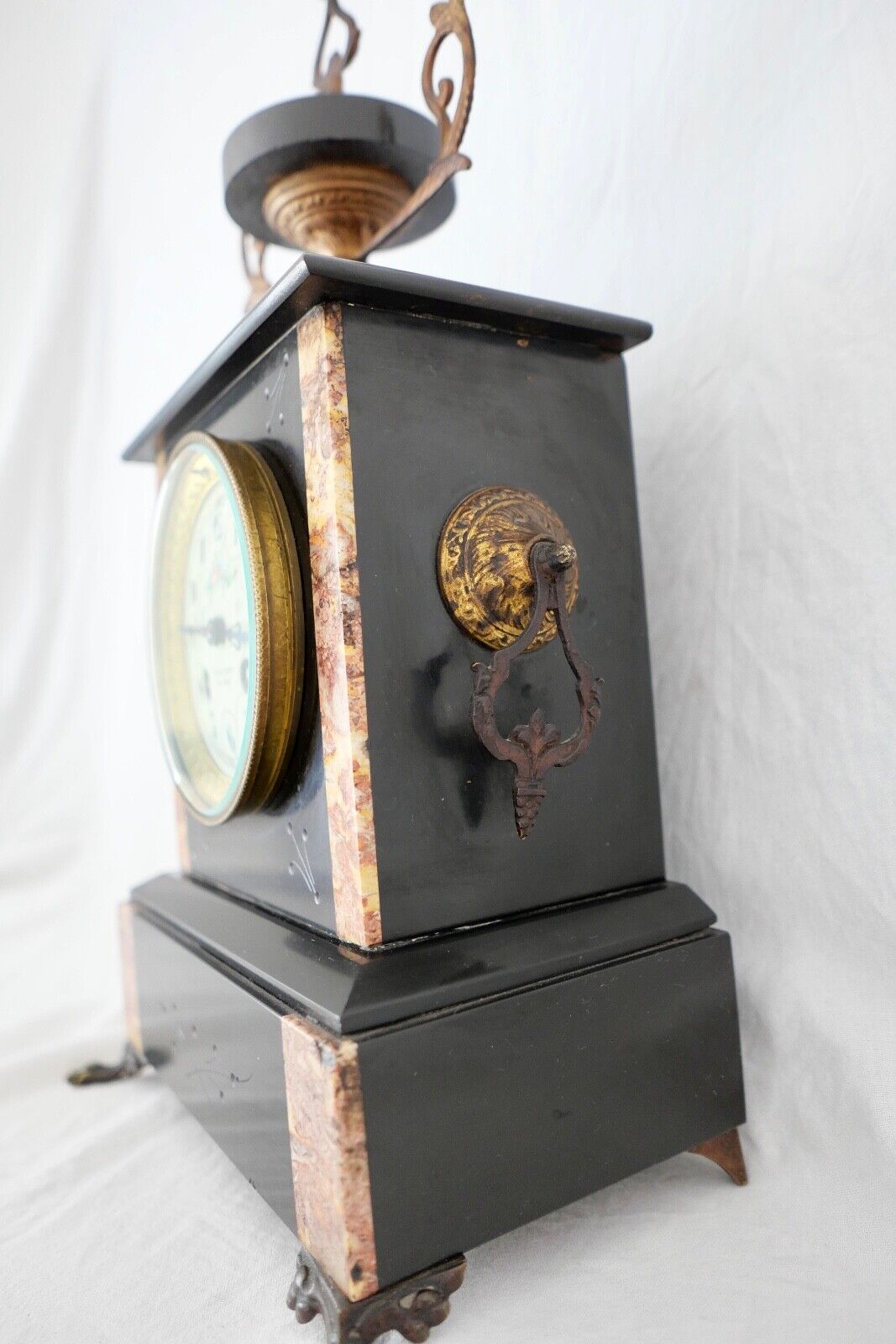 Antike Pendule Stockuhr Kaminuhr Regule Frankreich HORLOGERIE DE PARIS HB - Antikhandel-Stuttgart