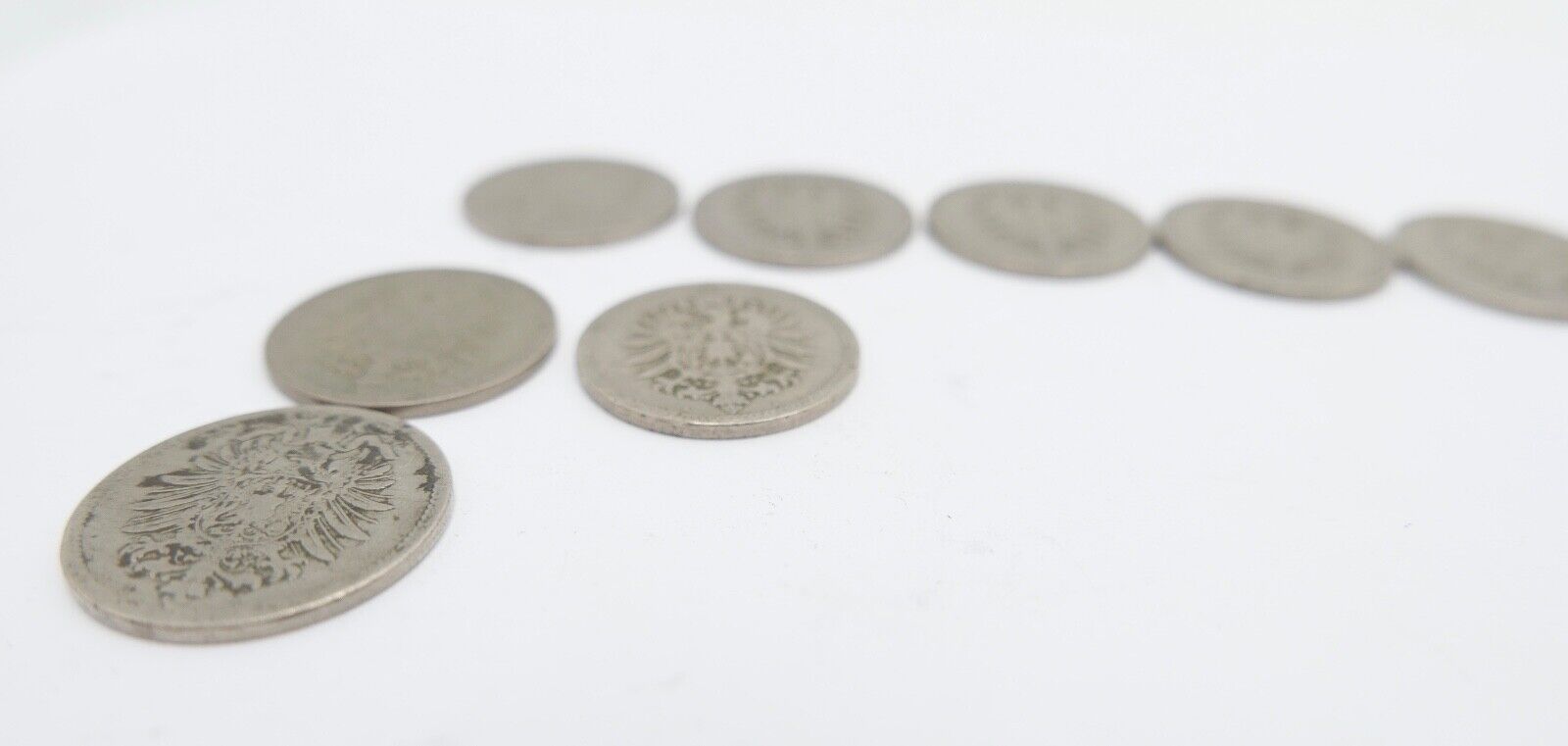 10x 10 Reichspfennig 1873 1875 1876 1888 Jäger J.4 s-ss - Antikhandel-Stuttgart