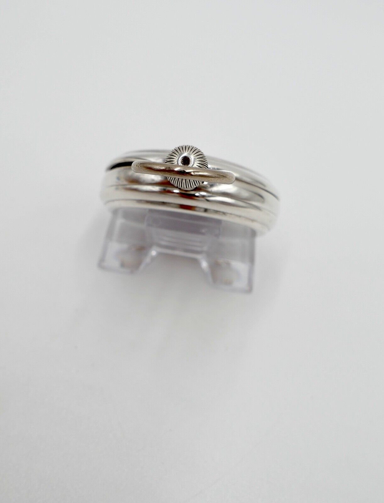 875 / 84 Silber TOBIAS Savonette Taschenuhr Ø 51mm N. 60021 11 Rubins Russland - Antikhandel-Stuttgart