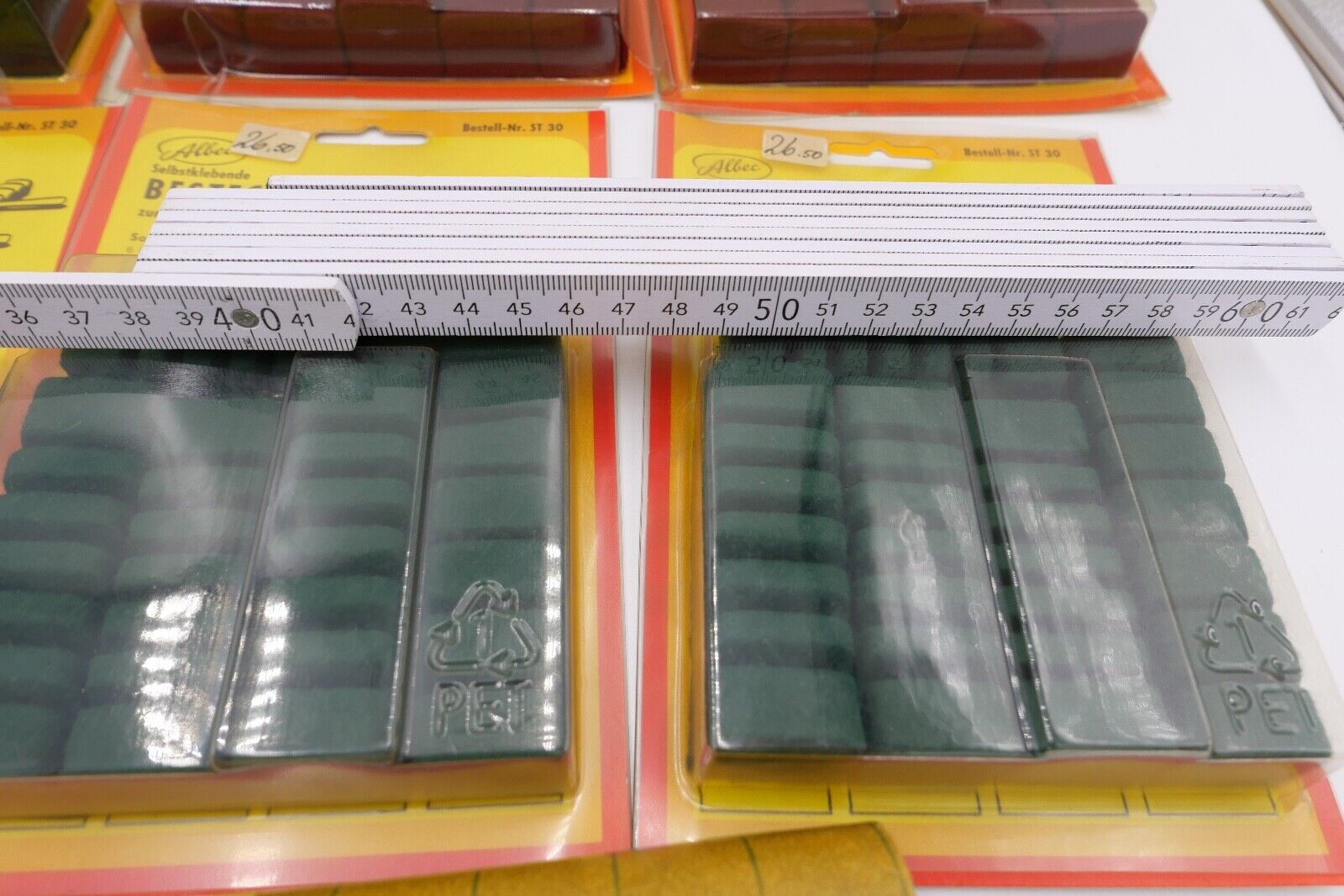 Posten Konvolut Besteckhalter und Filz NEU in OVP Ladenauflösung ALBEC 1980er - Antikhandel-Stuttgart