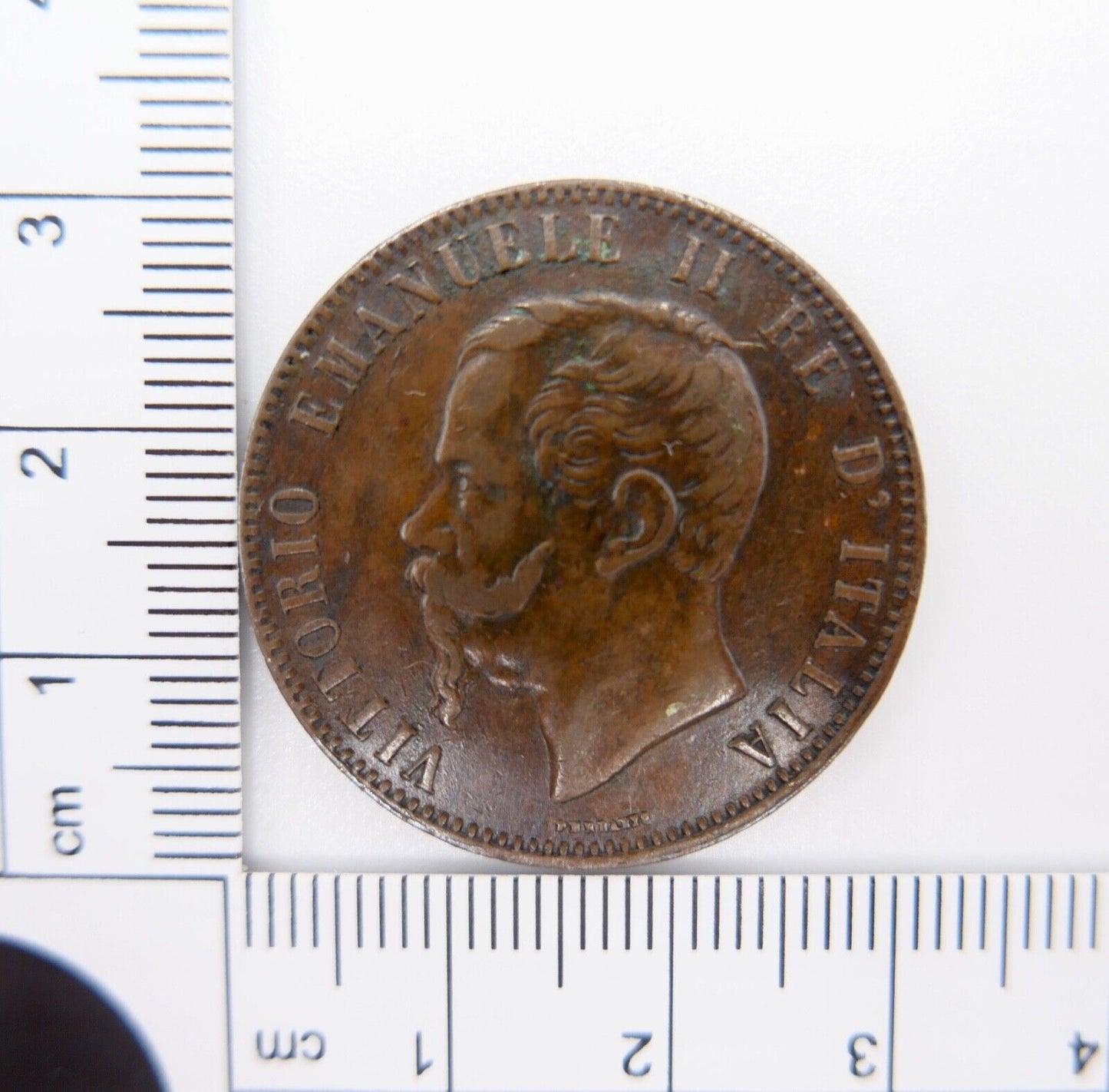 Münze Italien 10 Centesimi 1866 OM Vittorio Emanuele II. ss-vz - Antikhandel-Stuttgart