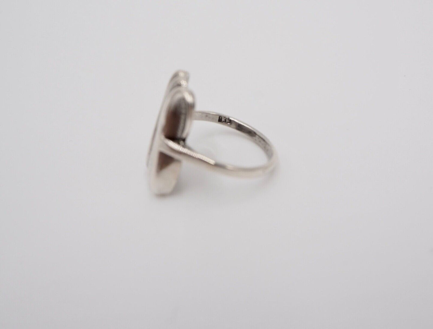 vintage 70er Jahre Wellen Damenring Silber 835 Gr. 57 - Antikhandel-Stuttgart