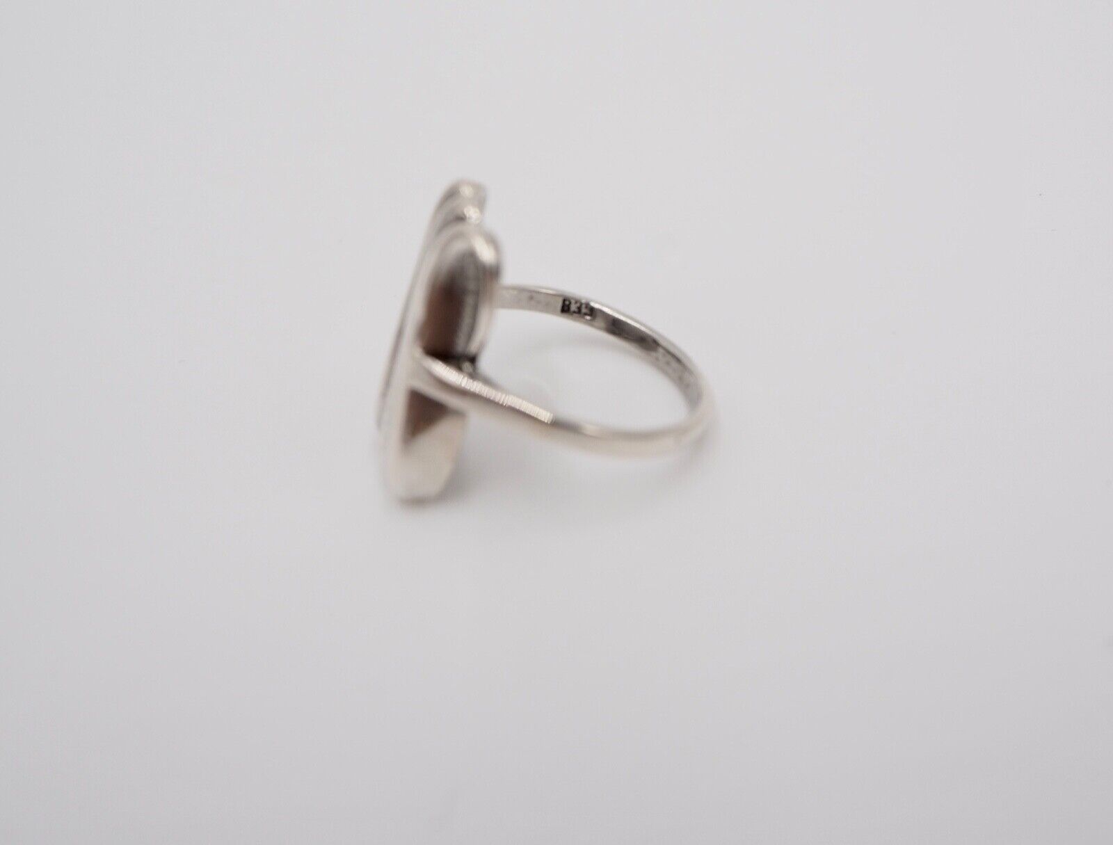 vintage 70er Jahre Wellen Damenring Silber 835 Gr. 57 - Antikhandel-Stuttgart