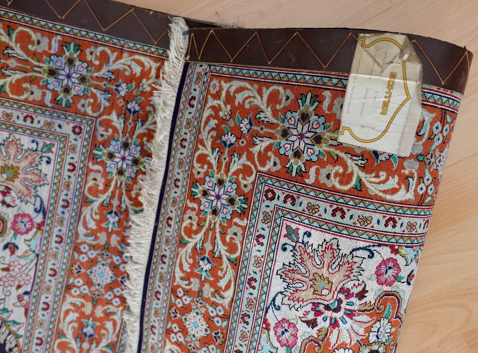 Orientteppich Perserteppich Ghom Seide Handgeknüpft 10x10 KN 152x96cm 1. Mio - Antikhandel-Stuttgart