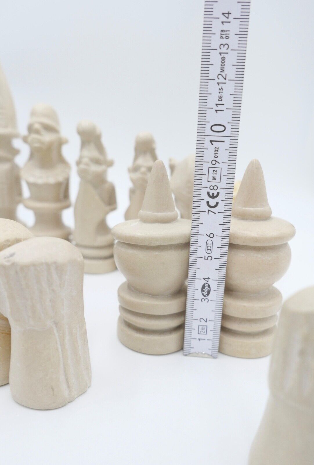 Schachfiguren aus Stein mit Afrika Motiv Figuren 32 Stück - Antikhandel-Stuttgart