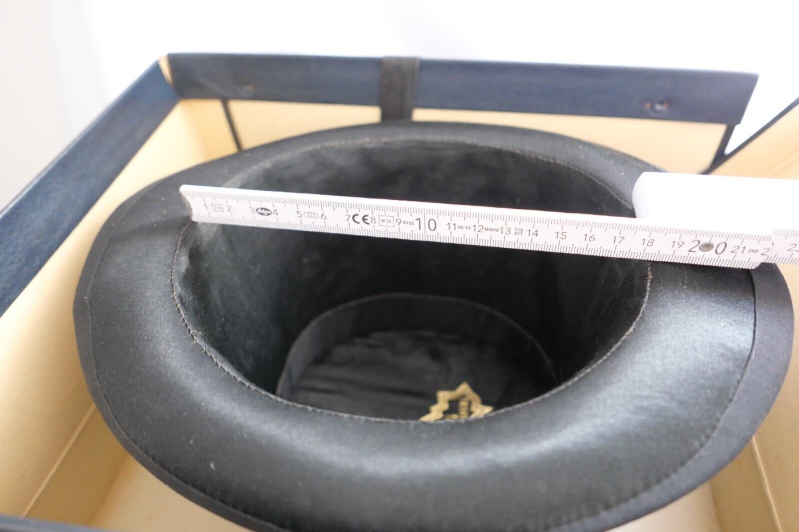 Falt Zylinder Chapeau Claque mit Hutschachtel Beste Marke D.R.P.233295 NEUwertig - Antikhandel-Stuttgart