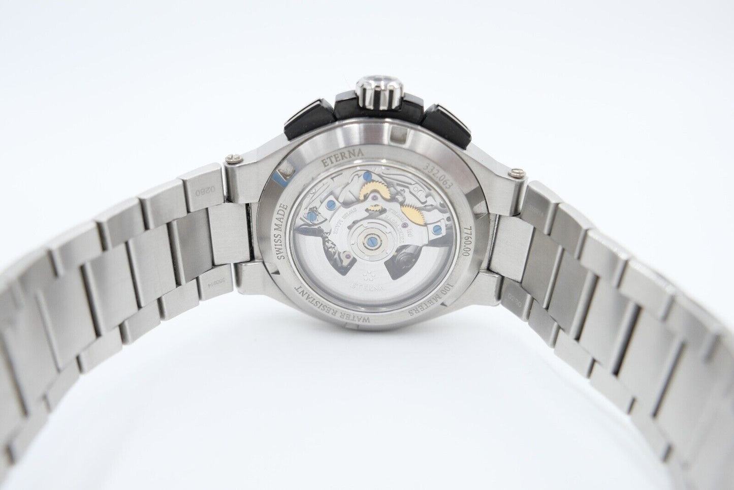 Eterna Royal KonTiki Chronograph GMT 45mm 7760.00 aus 2019 Edelstahl FULL SET - Antikhandel-Stuttgart