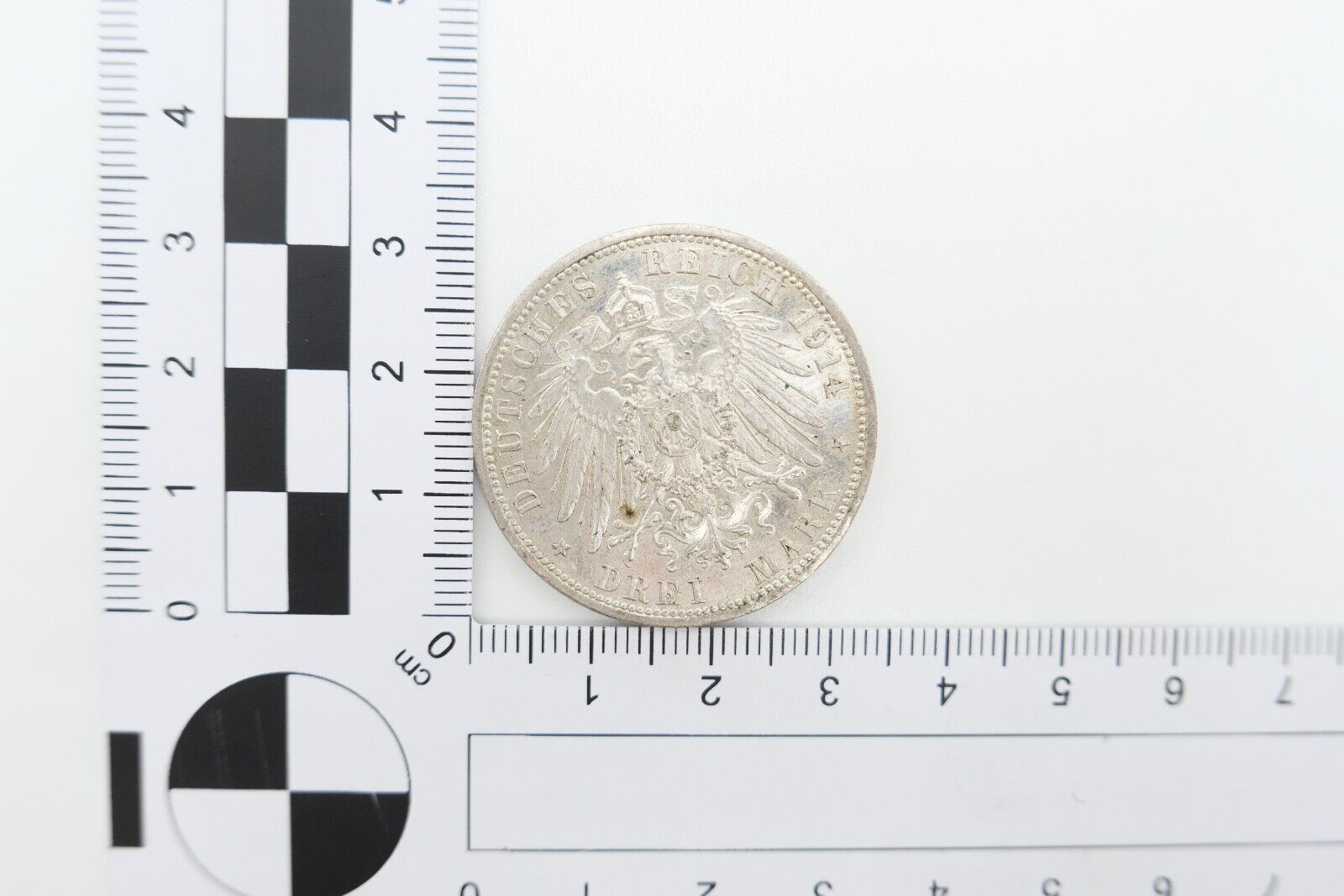 Silberhochzeit von Anhalt Friedrich II. Marie 3 Mark 1914 A Jäger J.24 VZ-STG - Antikhandel-Stuttgart