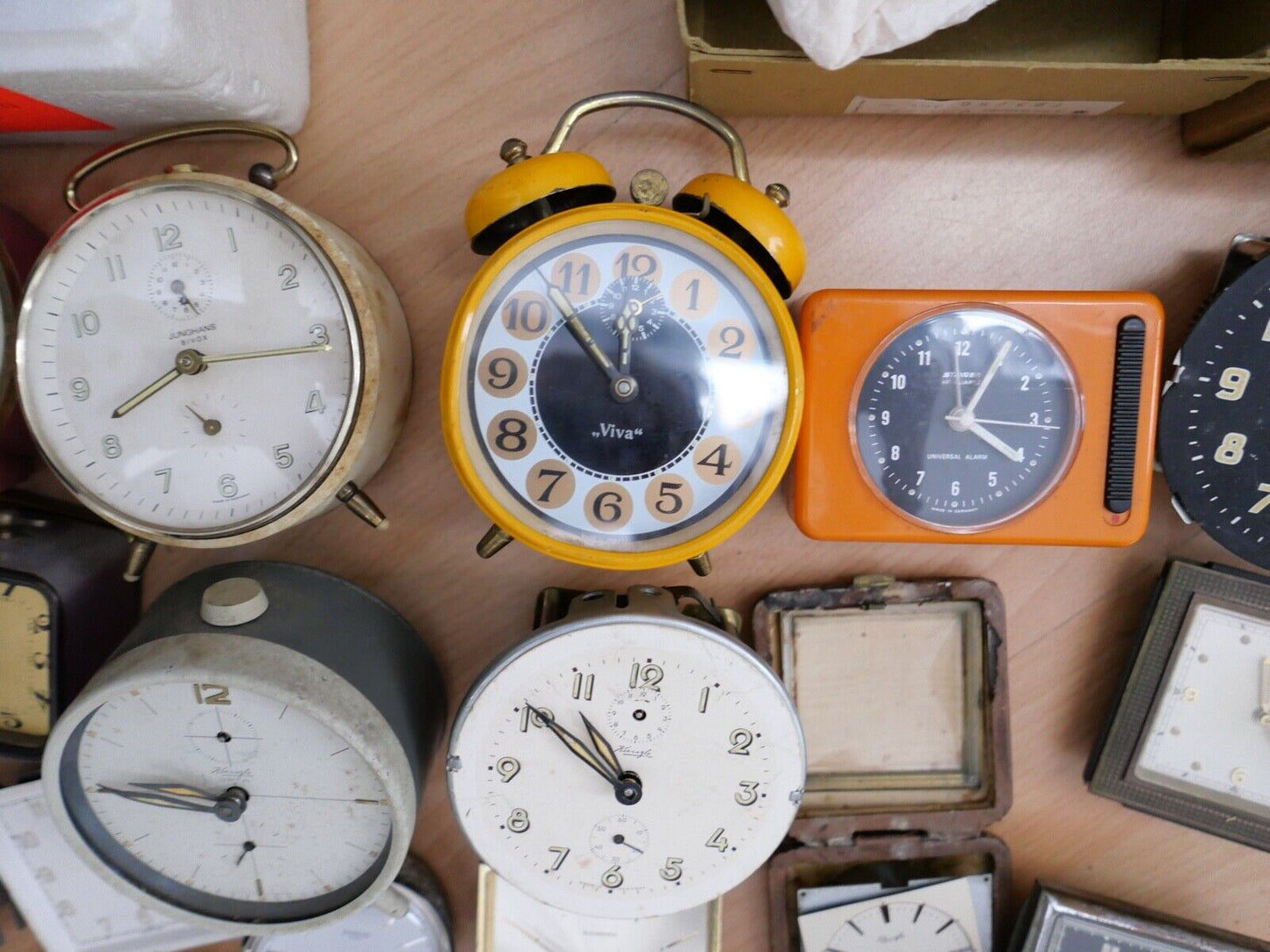 KOVOLUT Ersatzteile Uhrmacherauflösung vintage Junghans Wecker Kienzle Uhrwerk - Antikhandel-Stuttgart