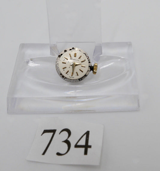 LÄUFT Gübelin Cal. Z5N Uhrwerk Ziffernblatt Zeiger Krone voll funktionsfähig - Antikhandel-Stuttgart