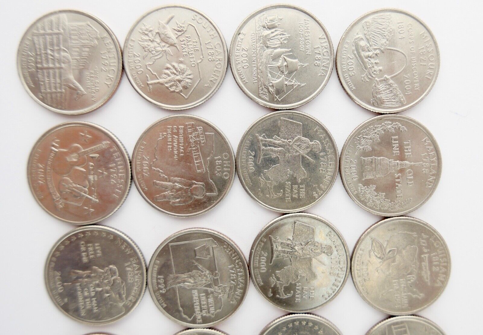 31x Quarter Dollar 2x One Dollar USA Konvolut LOT 1999-2006 25 Cent 1/4 Dollar - Antikhandel-Stuttgart