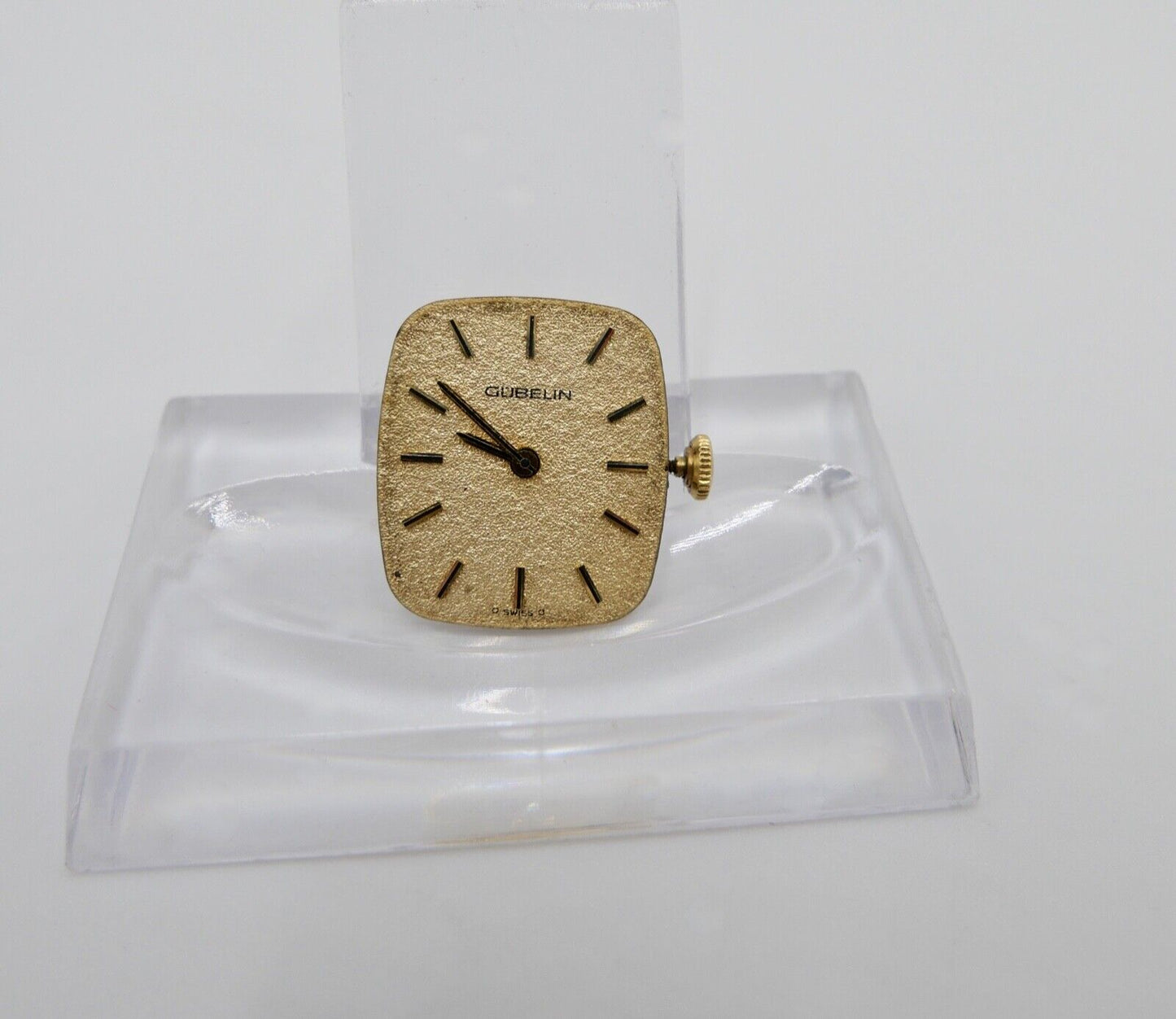 LÄUFT Gübelin Cal ETA 2512 Uhrwerk Ziffernblatt Zeiger Krone voll funktionsfähig - Antikhandel-Stuttgart