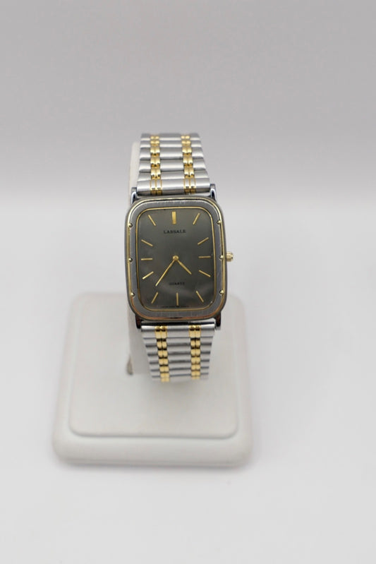 1980er Klassische Lassale 2F50-5329 Damen Herren Uhr Quartz 31x25mm