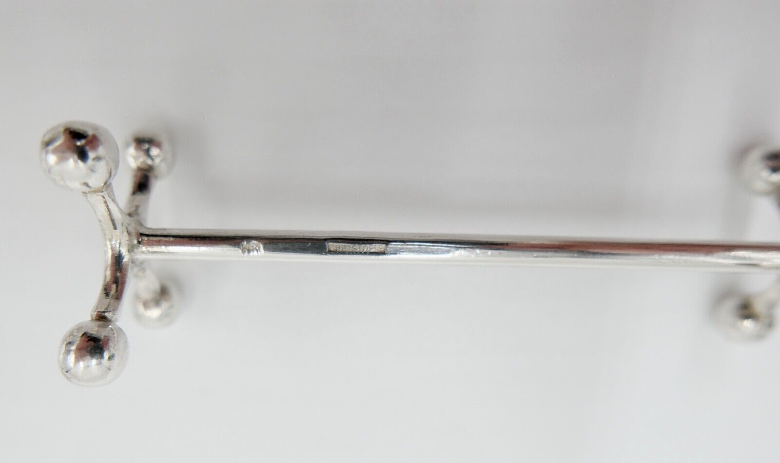 3x Messerhalter Besteck Halter Christofle Kugelkopf Versilbert FRANCE - Antikhandel-Stuttgart