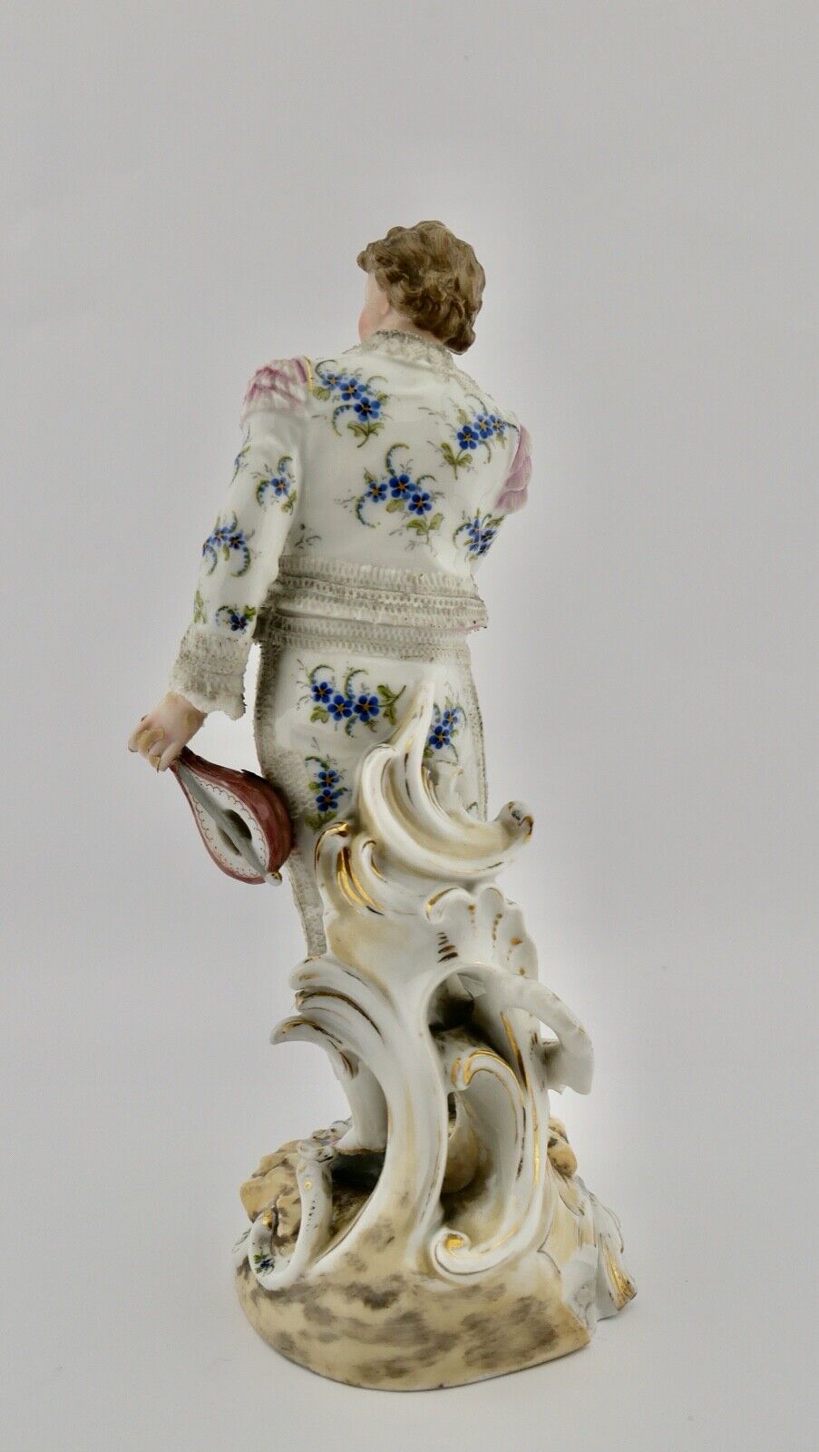 Volkstedt Richard Eckert & co Porzellan Figur 1894 - 1900 galanter Jüngling - Antikhandel-Stuttgart