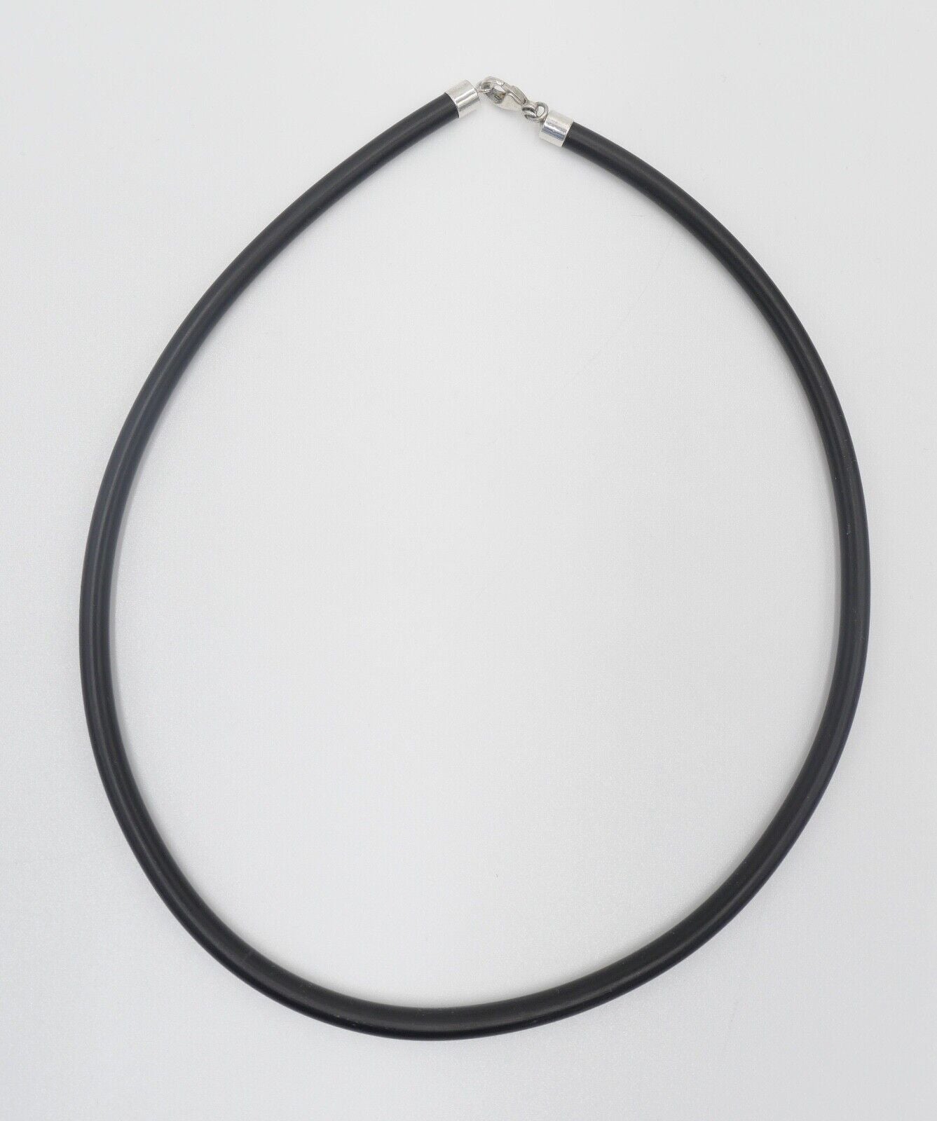 80er Jahre Kautschuk Kette mit Silberverschluss NEU aus Juwelierauflösung - Antikhandel-Stuttgart