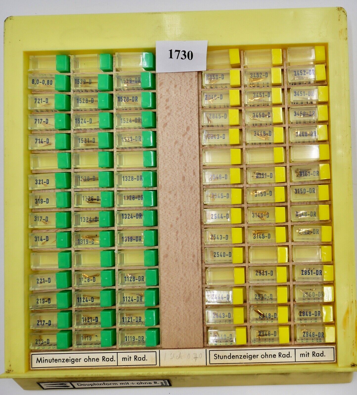 Konvolut Minuten Stunden Zeiger NEU BOLEY ( NOS ) Dauphinform mit & ohne Radium - Antikhandel-Stuttgart