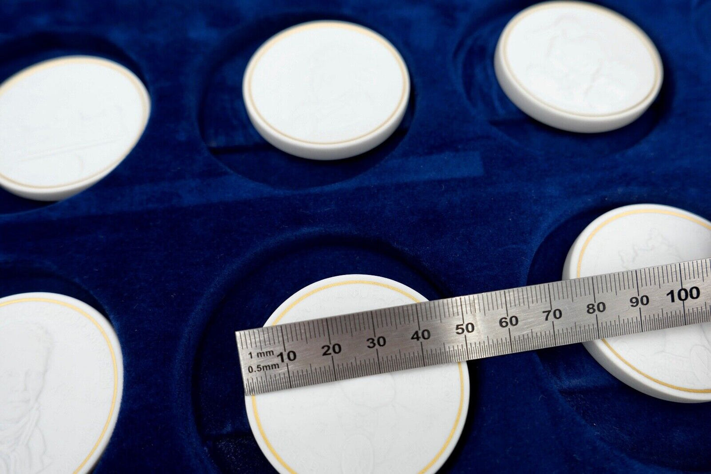 MEISSEN Sammelbox Städte Thaler & berühmte Persönlichkeiten Sammlung Medaillen - Antikhandel-Stuttgart