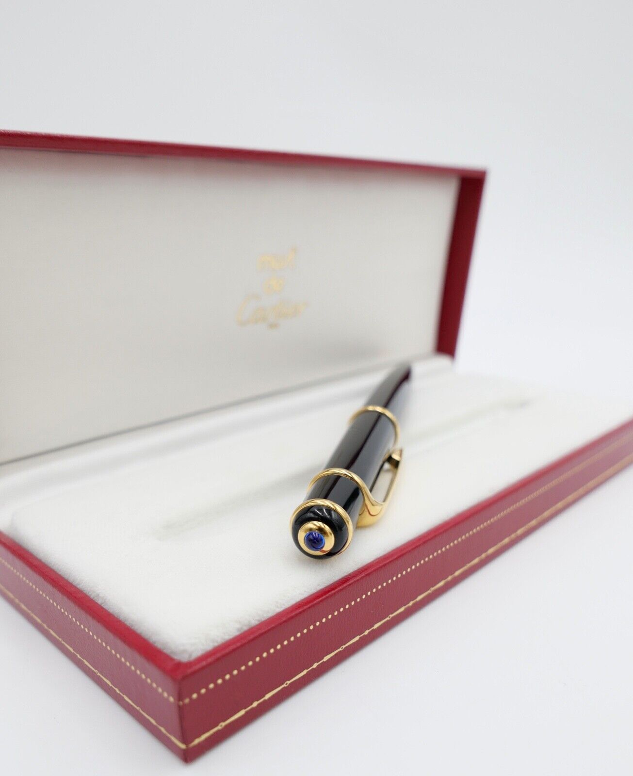 NEUwertig Vintage CARTIER ST18003 DIABOLO Composite Noir Kugelschreiber Roller - Antikhandel-Stuttgart