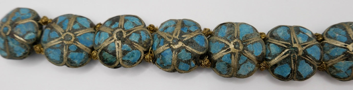 Antikes Armband Armschmuck 30er Jahre Tibet mit Türkise 20 cm