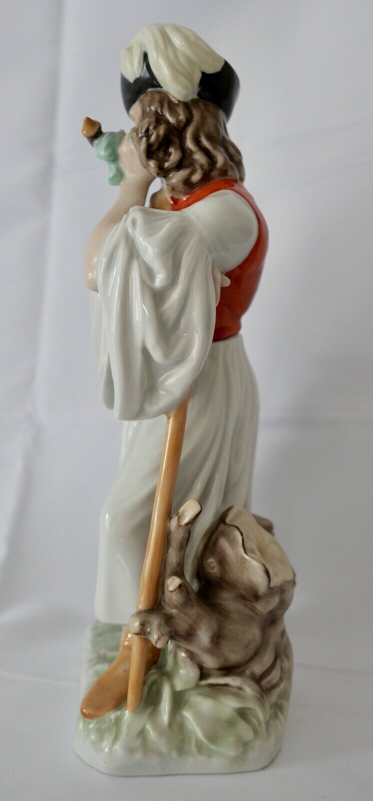 Porzellan Figur Herend Ungarn Bauer Schaf Hirte mit Stock 29 cm Modell Nr. 5427 - Antikhandel-Stuttgart