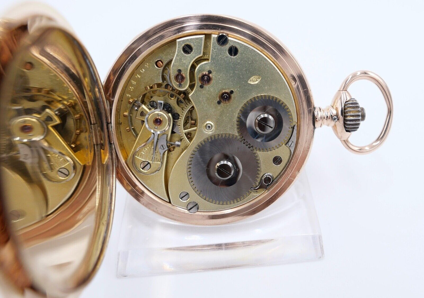 IWC Taschenuhr 585 / 14K GOLD 50mm 1894-1896 Savonette Cal. 53 - Antikhandel-Stuttgart