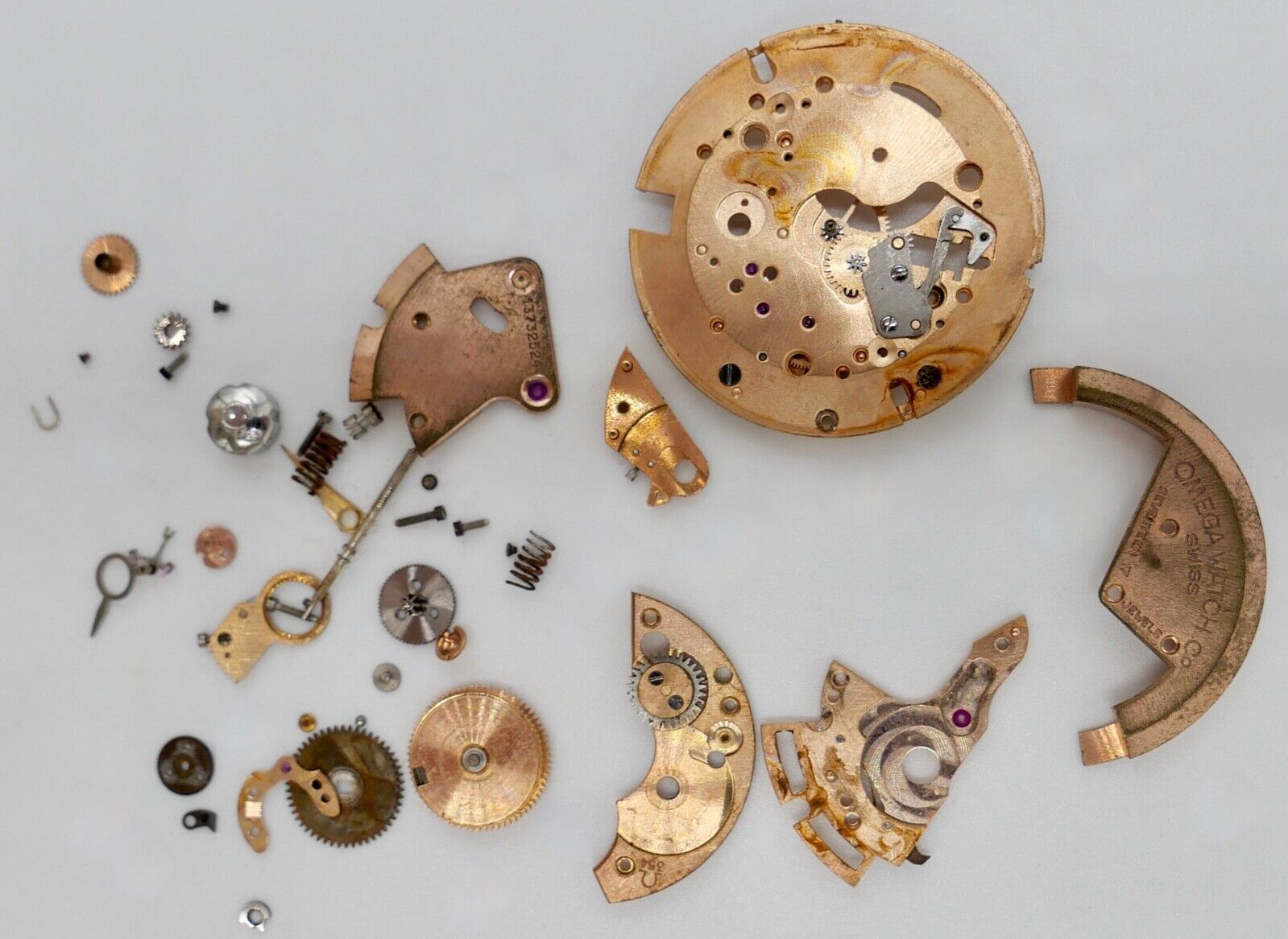 Omega Cal. 354 Automatic Uhrwerk ERSATZTEIL defekt 12,57 Gramm - Antikhandel-Stuttgart