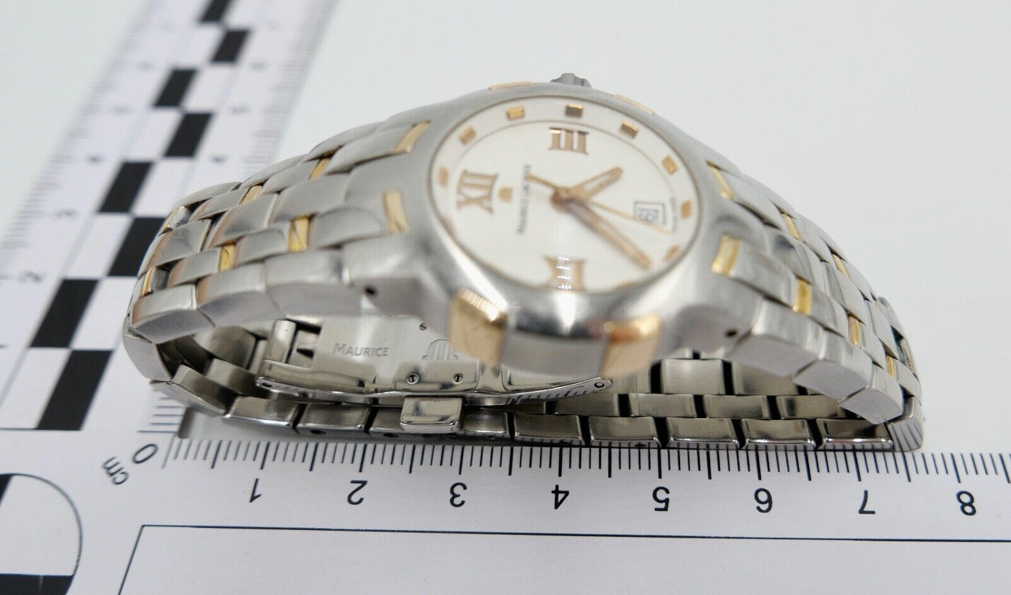 Maurice Lacroix Milestone Ref. 79861 Edelstahl 18 Karat vergoldet Damen Quartz - Antikhandel-Stuttgart
