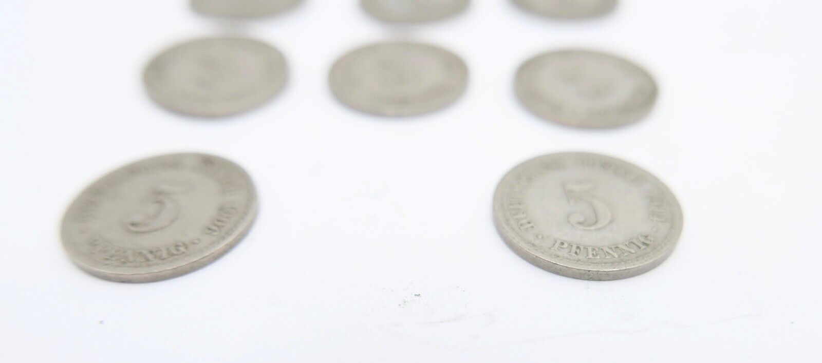 46x 5 Pfennig 1906 - 1914 A D F G großer Adler Jäger J.12 ss - stg - Antikhandel-Stuttgart