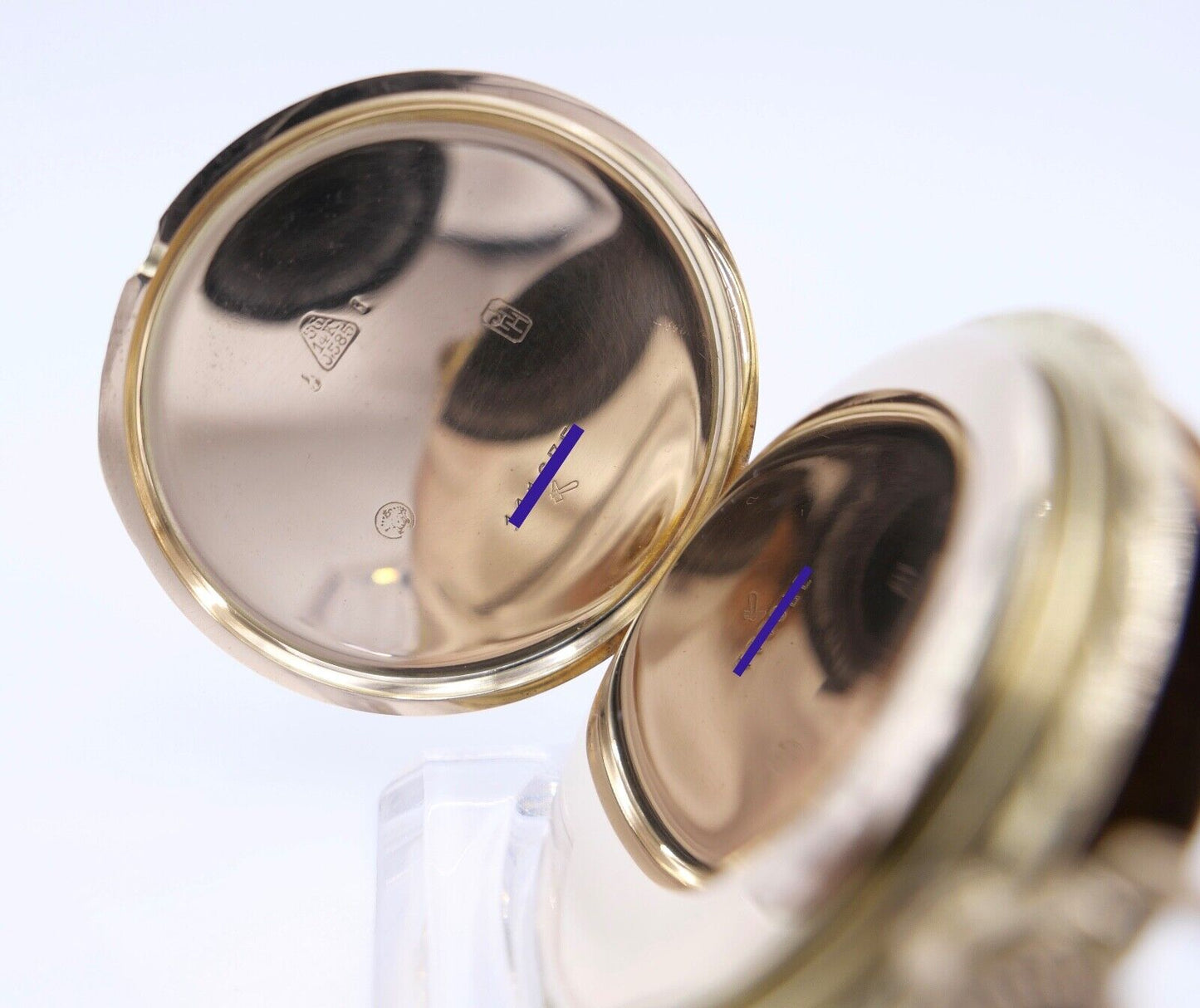 JHH J.H. Hasler & Fils 1916 - 1925 Savonette Taschenuhr 585 / 14K GOLD Ø 53 mm - Antikhandel-Stuttgart