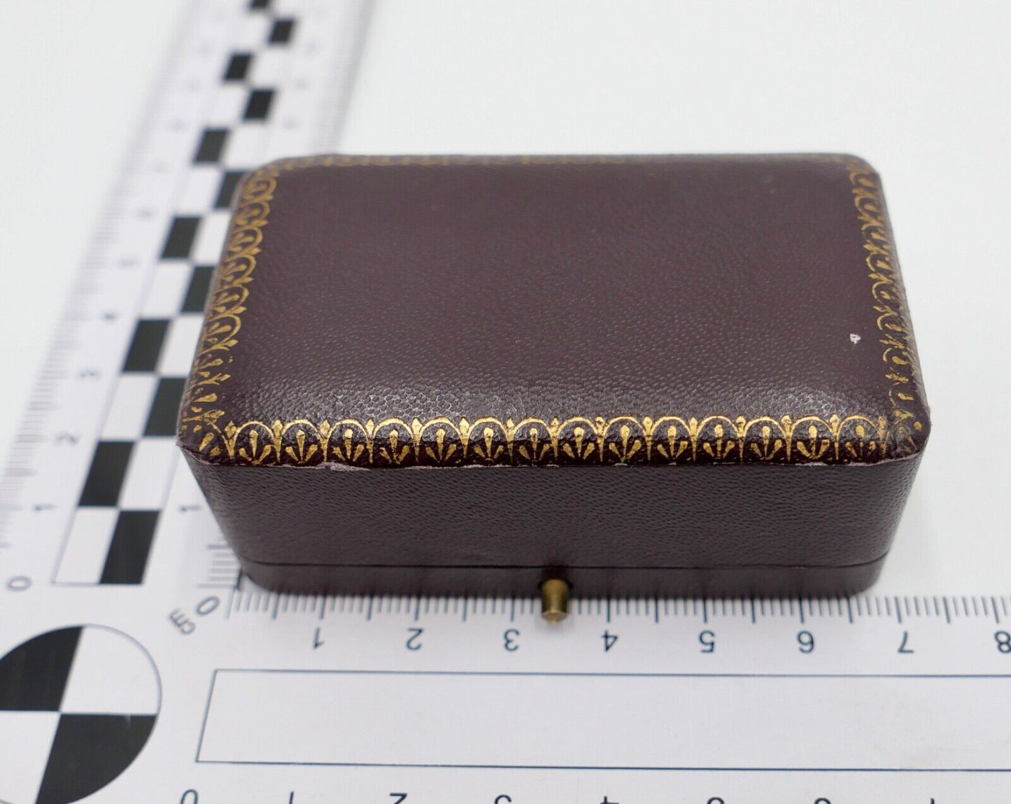 Altes Schmuck Etui / Schatulle Ring Brosche 1930-1940er Jahre - Antikhandel-Stuttgart