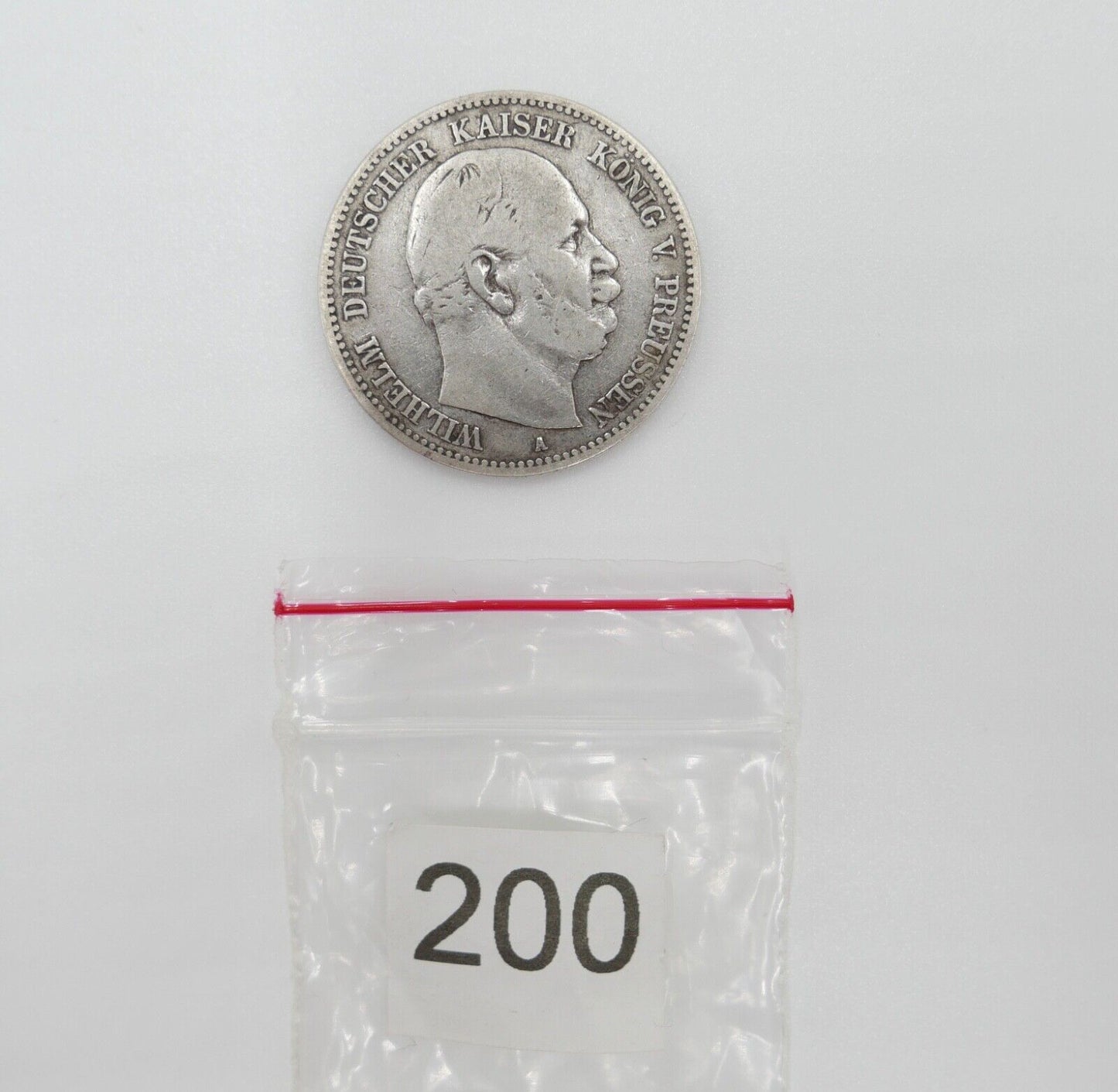 2 Mark 1876 A " Wilhelm König von Preussen " Jäger J.96 Silber Preußen - Antikhandel-Stuttgart