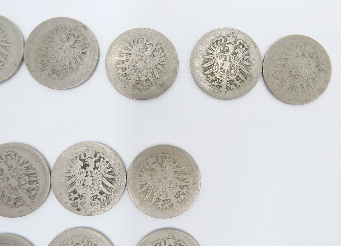 63x 10 Reichspfennig 1873 1875 1876 1888 Jäger J.4 s-ss - Antikhandel-Stuttgart