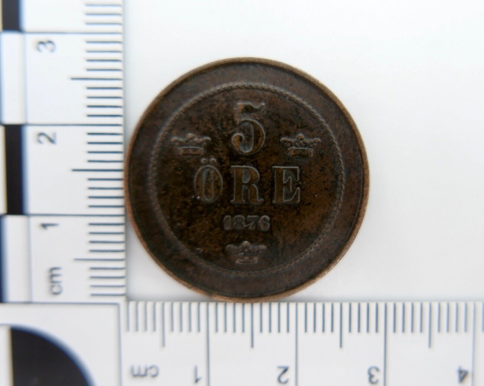 Schweden 5 Öre Øre Ore 1876 vz - vz+ Bronze - Antikhandel-Stuttgart