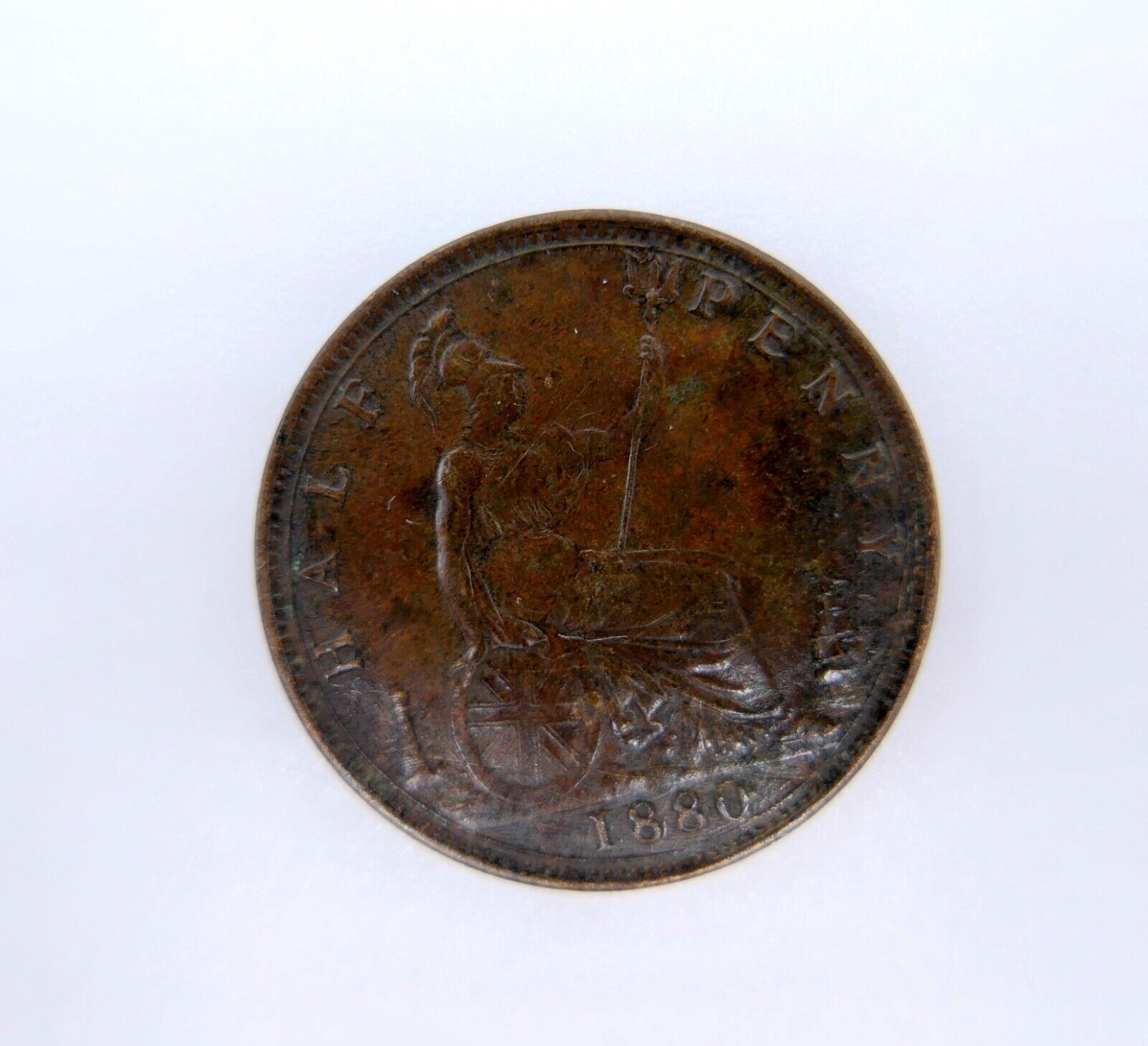 Großbritannien 1880 halfpenny half penny Münze Queen Victoria in VZ - Antikhandel-Stuttgart