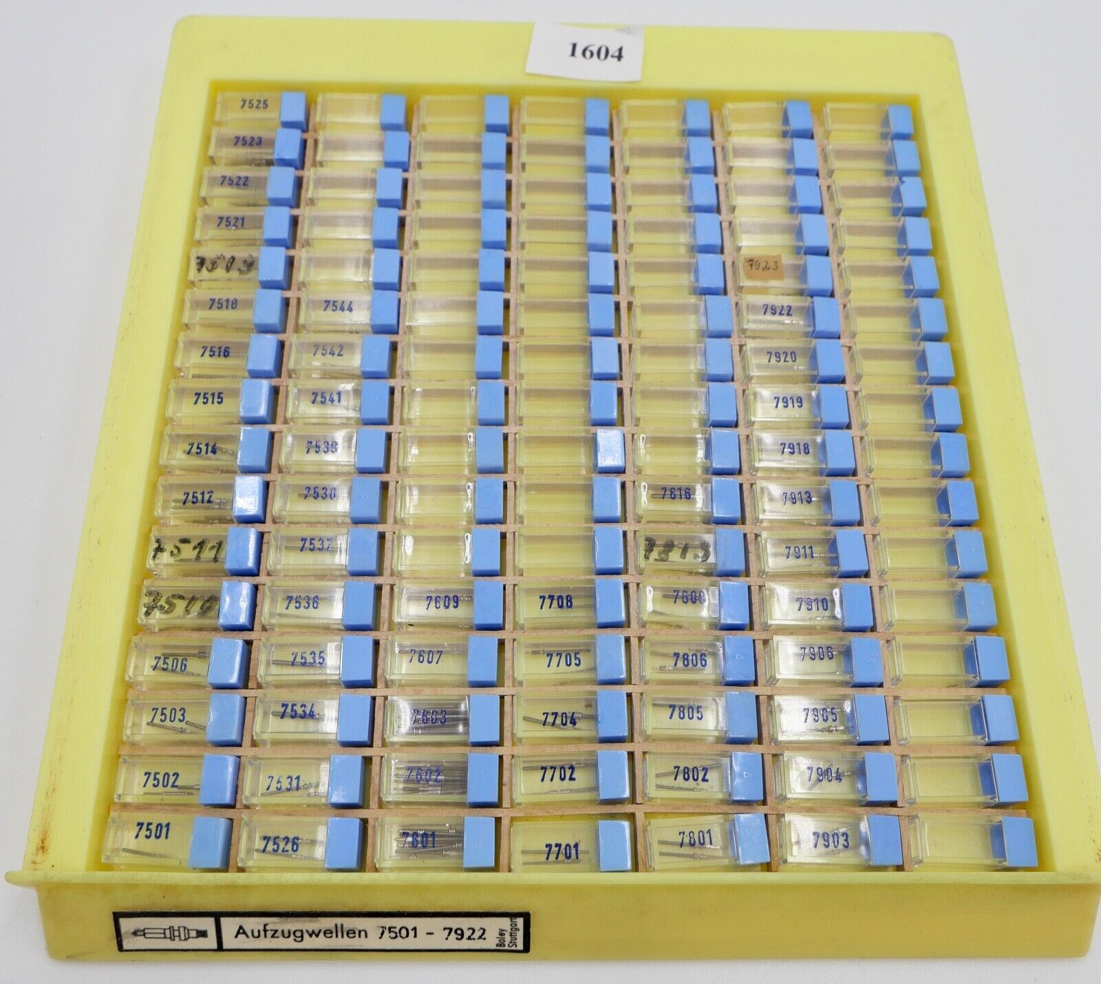 Konvolut AUFZUGSWELLE / AUFZUGSWELLEN 7501 - 7922 NEU BOLEY ( NOS ) - Antikhandel-Stuttgart